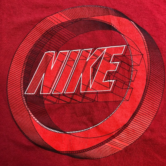 Vintage Rare Nike Spell Out Hoop T Shirt Made USA - Picture 3 of 8